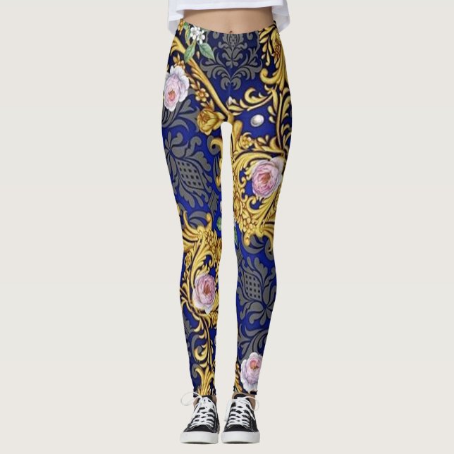 Women's Baroque Design Leggings (Front)