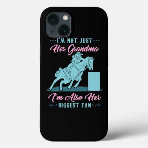 Womens Barrel Racing I Equestrian Horse Grandma iPhone 13 Case