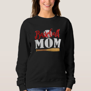 Womens Baseball Mom Mother's Day Sweatshirt