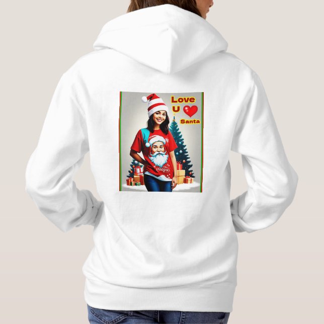 Women's Basic (customize) Hooded Sweatshirt (Back)