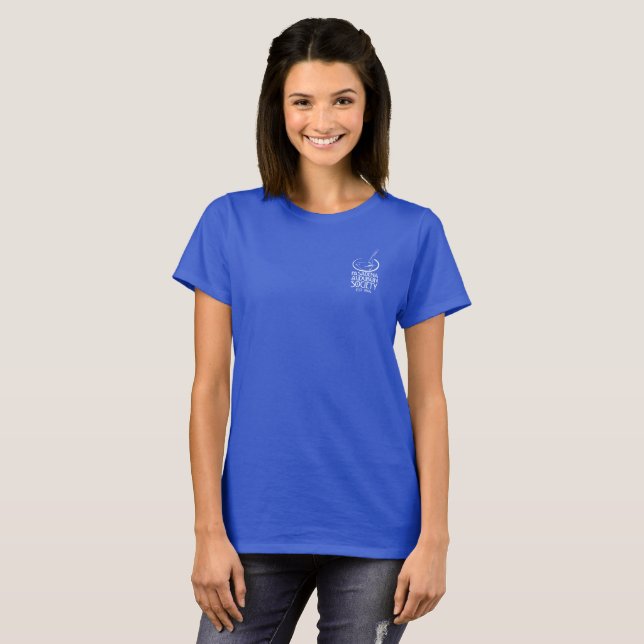 Women's Basic Dark T-Shirt with Stylized Logo (Front Full)