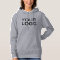Women's Basic Hooded Sweatshirt - Grey