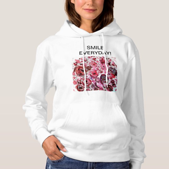 Women's Basic Hooded Sweatshirt Passionred (Front)