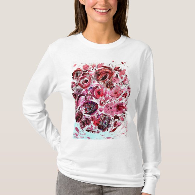 Women's Basic Long Sleeve T-Shirt Passionred (Front)