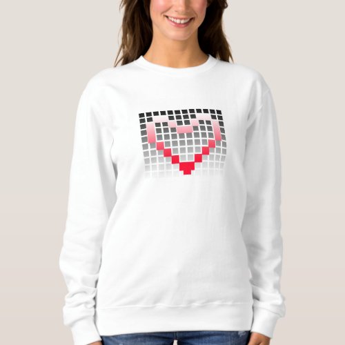 Womens Basic Sweatshirt _ A Heart Illusion Design
