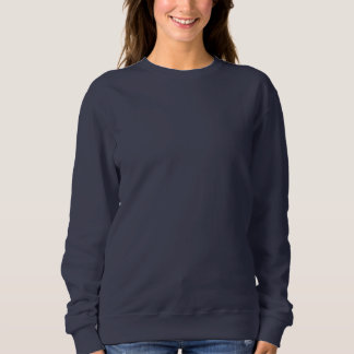 Women's Basic Sweatshirt NAVY BLUE DIY Template