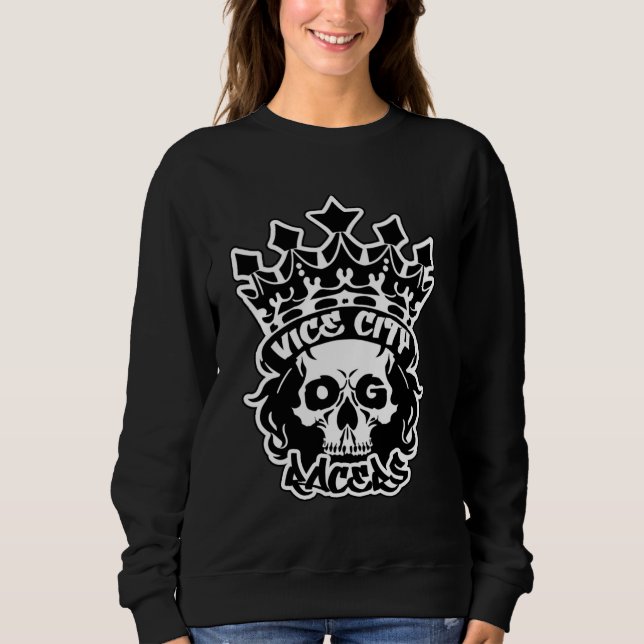 Women's Basic Sweatshirt w/ King Skull Logo (Front)