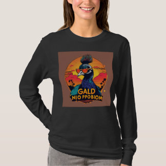 Women's Basic Sweatshirt with baby peacock T-Shirt