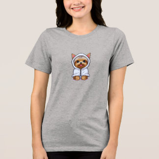 Women's Basic T-Shirt -- Chill Yorkie Tri-Blend Shirt