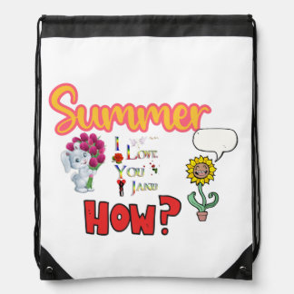 Women's Basic T-Shirt Drawstring Bag