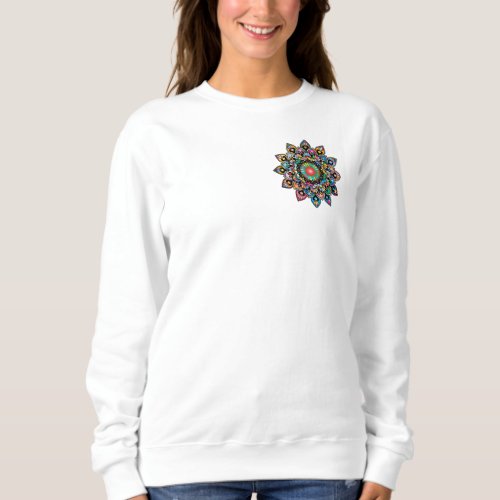 Womens Basic T shirt  flower design