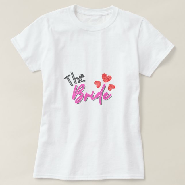 Women's Basic T-Shirt - For Team Bride (Design Front)