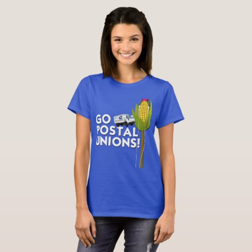 Womens Basic T_Shirt _ Go Postal Unions