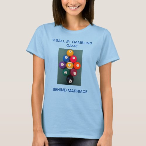 Womens Basic T_Shirt POOL BILLIARDS