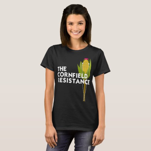 Womens Basic T_Shirt _ The Cornfield Resistance