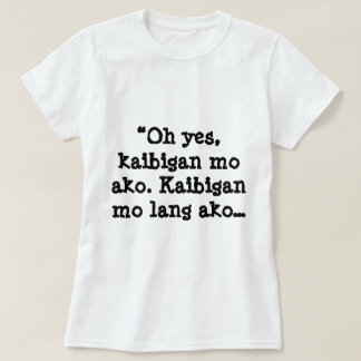 Women's Basic T-Shirt, White, Hugot Lines Shirt