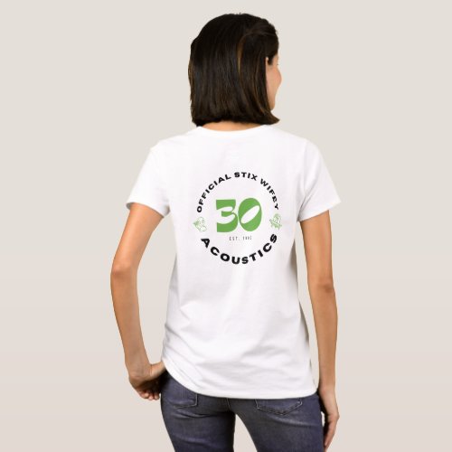 WOMENS Basic Tee Official Stix WIFEY 30th back T_Shirt