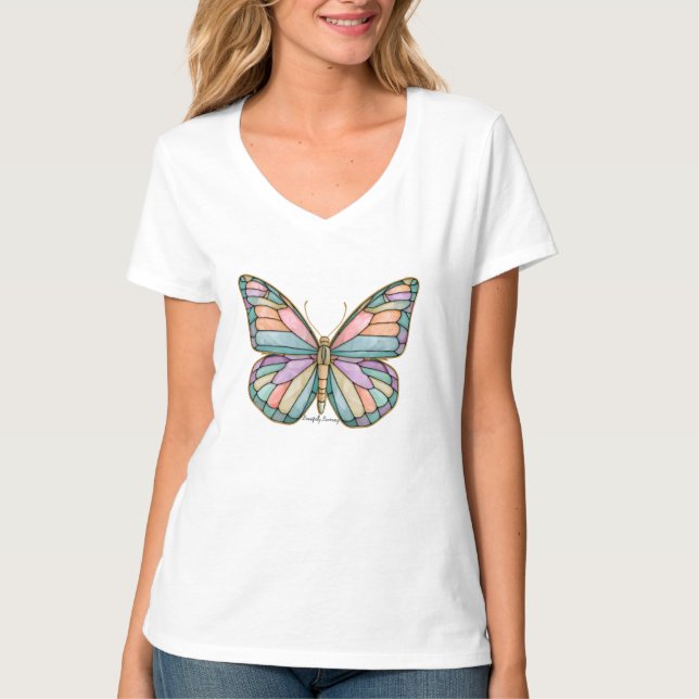 Women's Basic V-Neck T-Shirt  (Front)