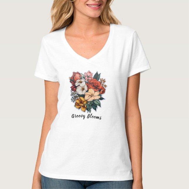 Women's Basic V-Neck T-Shirt  (Front)