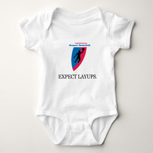 Women's Basketball Baby Bodysuit (Front)