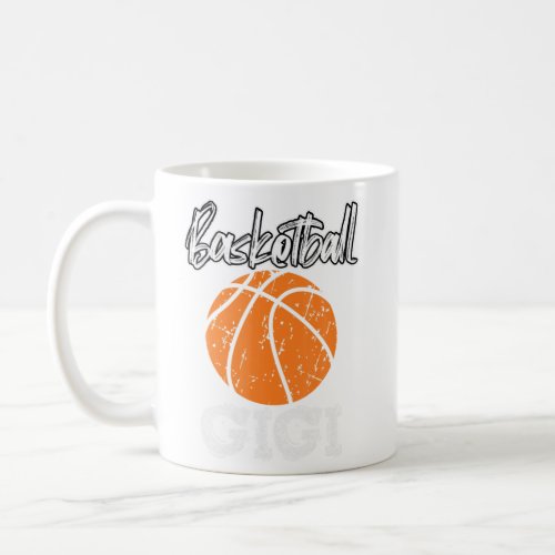 Womens Basketball GIGI Top Distressed Retro T Shir Coffee Mug