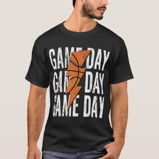 Womens Basketball Mom Leopard Game Day Mother'S Da T-Shirt