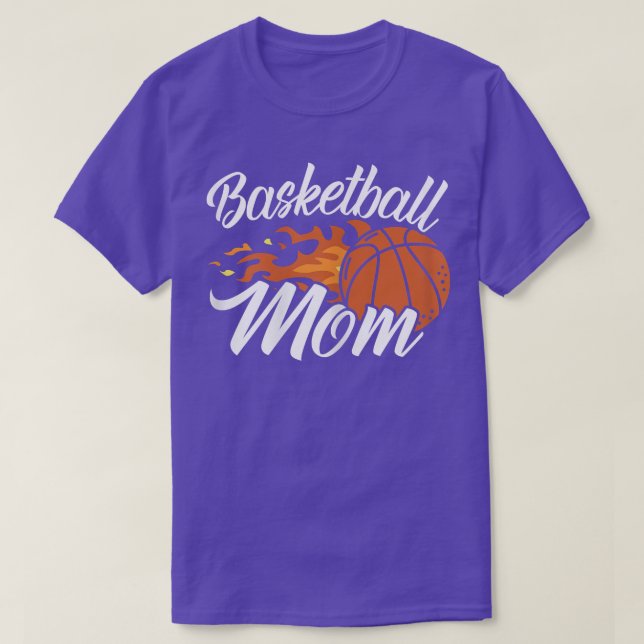 Womens Basketball Mom Player Hoop Junkie Mothers D T-Shirt (Design Front)