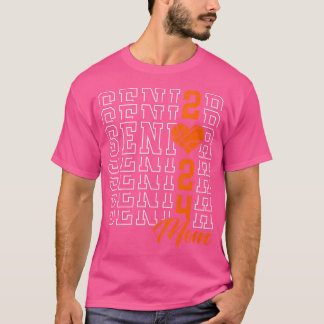 Womens Basketball Senior Mom Graduation Class Of 2 T-Shirt