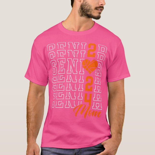 Womens Basketball Senior Mom Graduation Class Of 2 T-Shirt (Front)