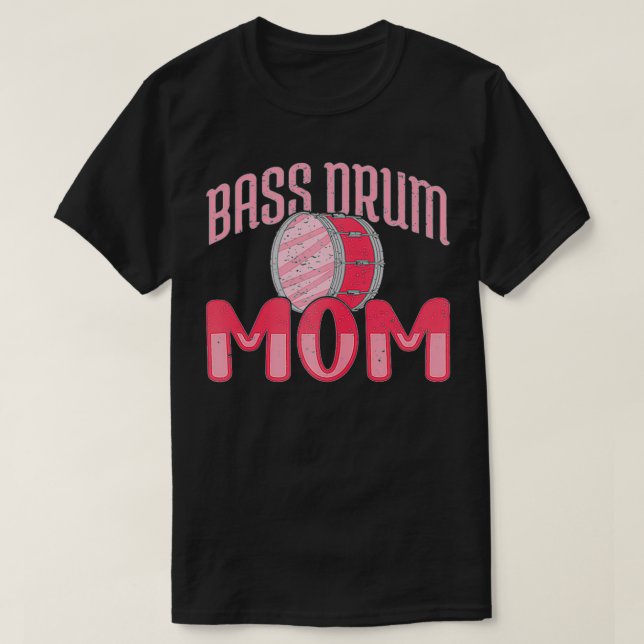 Womens Bass Drum Mom  T-Shirt (Design Front)