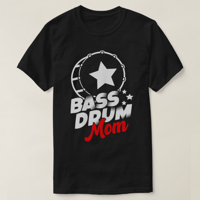 Womens Bass Drum Mom  T-Shirt (Design Front)