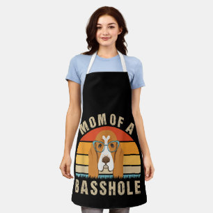 Women's Basset Hound Presents Funny Mom Of A Bassh Apron