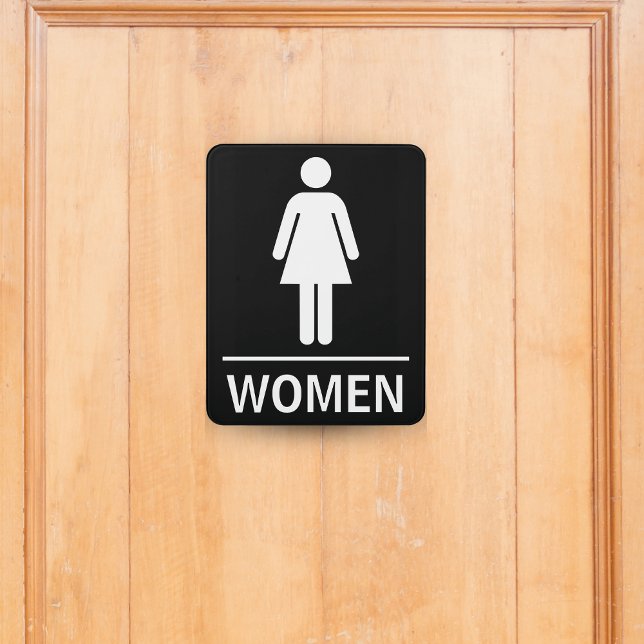 Women's Bathroom Public Restroom Door Sign (Women's Bathroom Public Restroom Door Sign)