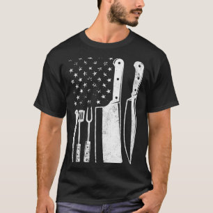Women's bbq usa flag patriotic fourth of july T-Shirt