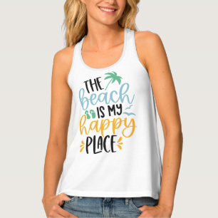 Women's Beach Is My Happy Place Tank Top