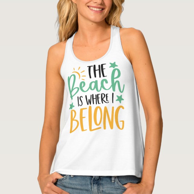 Women's Beach Tank Top  (Front)