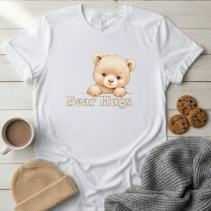 Women's "Bear Hugs" Cute Teddy Bear Love T-Shirt