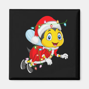 Womens Bees Christmas Lights Santa Costume Cute An Magnet
