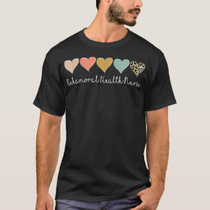 Womens Behavioral Health Nurse, Leopard psychiatri T-Shirt