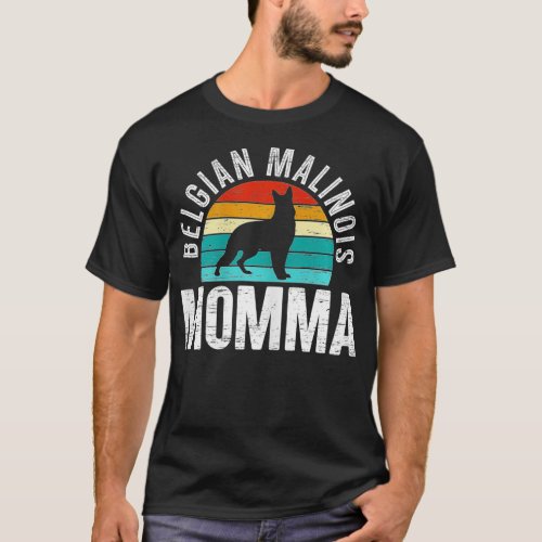 Womens Belgian Malinois Momma Mothers Day Best Mom T_Shirt