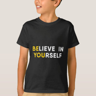 Womens Believe In Yourself Motivation Quote V-neck T-Shirt
