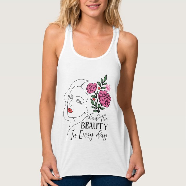 Women's Bella+Canvas Flowy Racerback Tank Top (Front)