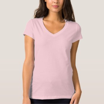 Women's Bella Canvas Jersey V-neck T-shirt by LOWPRICESALES at Zazzle