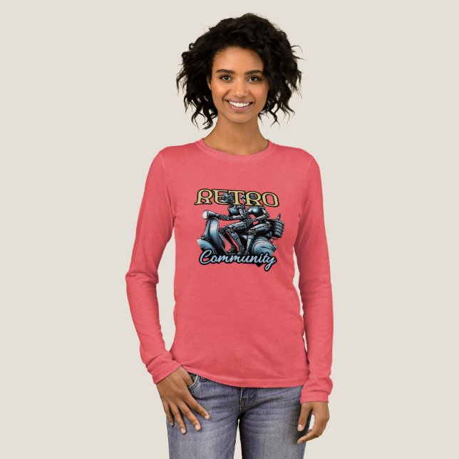 Women's Bella+Canvas Tri-blend Long Sleeve Shirt,  Tri-Blend Shirt (Full Front)