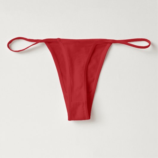 Women's Bella Cotton Spandex Thong: Teddy Bear Thong (Back)