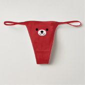 Women's Bella Cotton Spandex Thong: Teddy Bear Thong (Front)