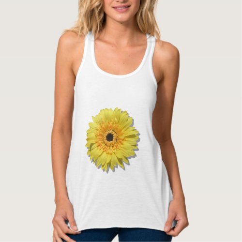 Womens Bella Racerback Tank _ Lemorange Daisy