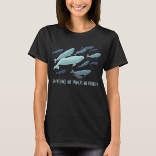 Women's Beluga Whale T-Shirt Organic Whale Shirt