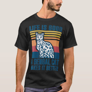 Womens Bengal Cat Gifts Men Women Cat Mom Dad Beng T-Shirt