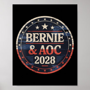 Womens Bernie Sanders And Aoc 2028 For President C Poster